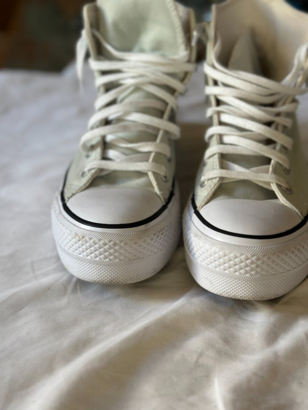 Converse Chuck Taylor All Star Lift Platform High Top Sage Green Women's Size 6